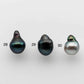 9-10mm Baroque Tahitian Pearl Teardrop Loose Undrilled, One Piece in High Luster and Natural Color, SKU # 1471TH