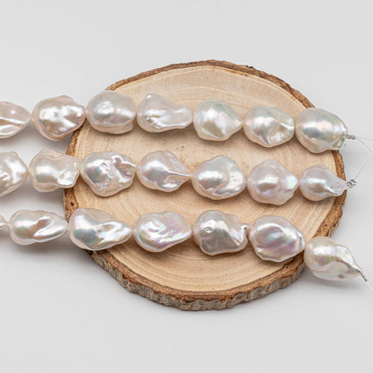 AAA 16-18mm Freshwater Baroque Pearl, Top Quality with Gorgeous Luster and Smooth Surface in Full Strand for Jewelry Making, SKU # 1436BA