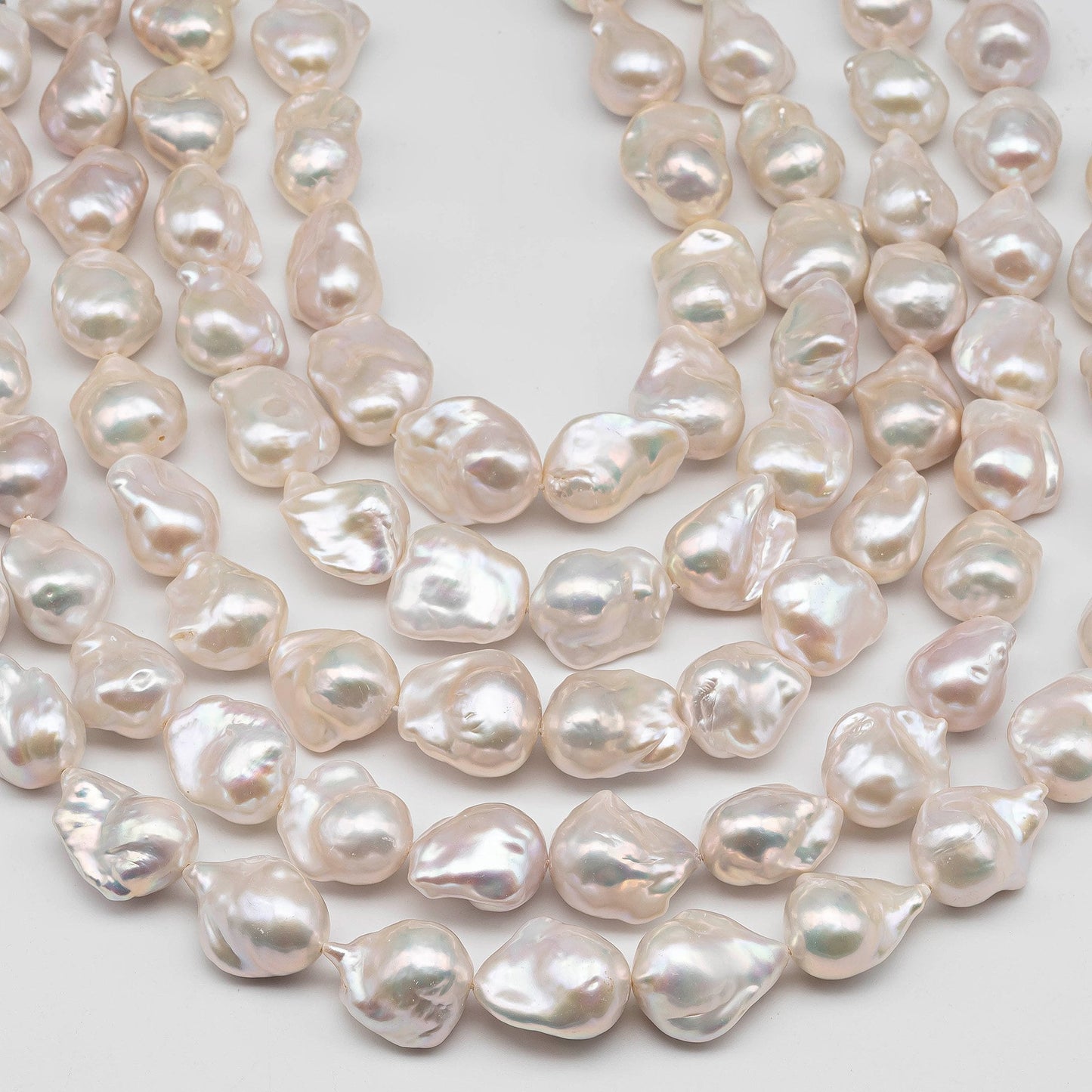 AAA 16-18mm Freshwater Baroque Pearl, Top Quality with Gorgeous Luster and Smooth Surface in Full Strand for Jewelry Making, SKU # 1436BA