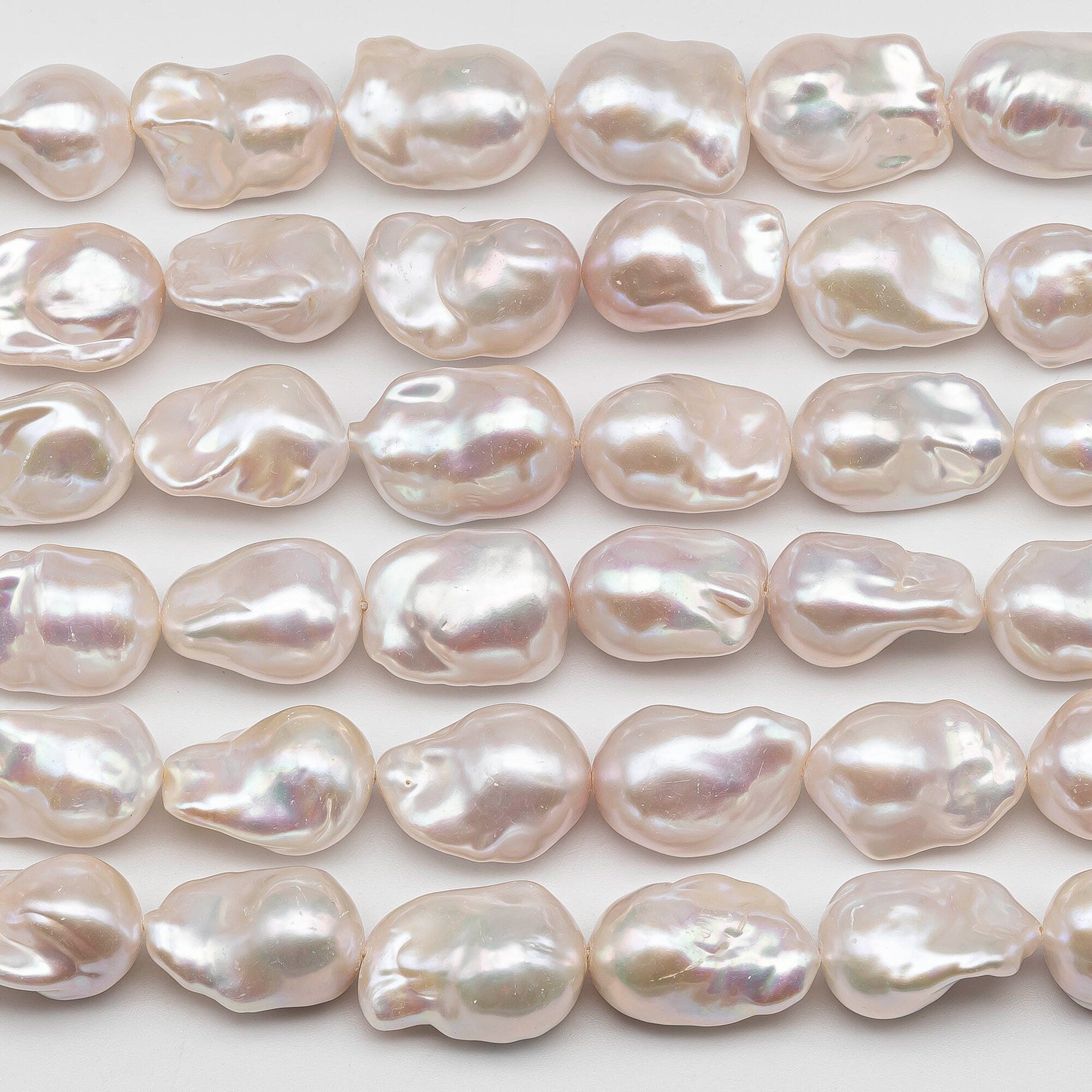 Lustrous Peacock Color 12 x 20mm Baroque Freshwater cheapest Pearls Strand