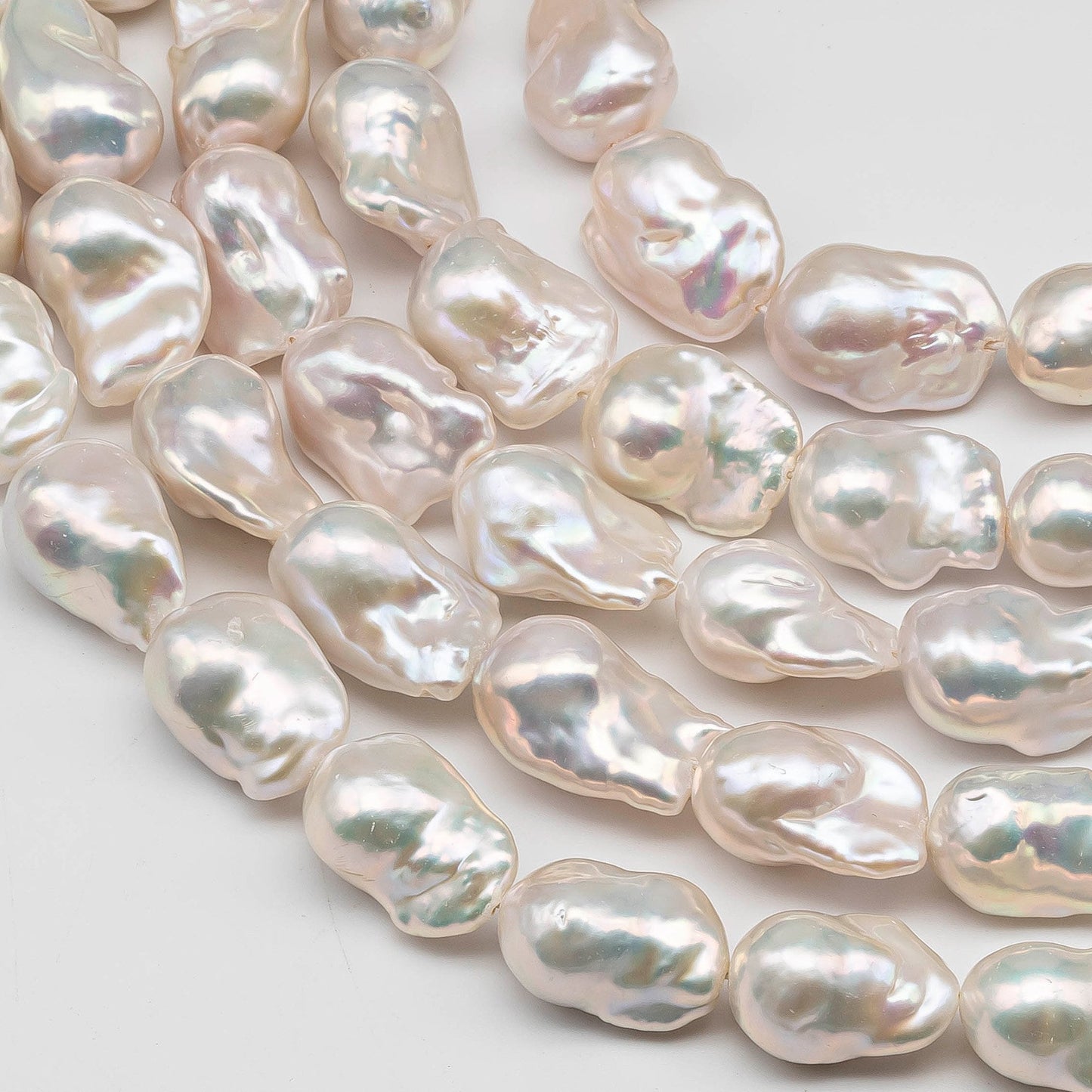 13-16mm AAA Freshwater Baroque Pearl in High Quality Luster in Full Strand, SKU # 1438BA