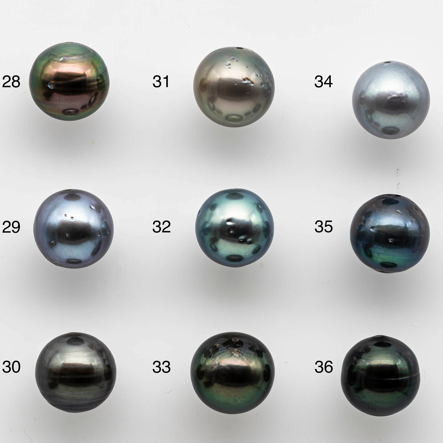 10-11mm Tahitian Pearl Near Round in Natural Multi-Color with High Luster, One Single Piece with Predrilled Hole, SKU # 1446TH