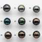 10-11mm Near Round Tahitian Pearl with High Luster and Natural Color, 1 Single Piece with Full Predrilled Hole, SKU # 1447TH