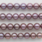 12-13mm Round Edison Pearl Natural Metallic Purple Color with Nice Luster and Blemishes or Floss in Short Strand, SKU # 1451EP