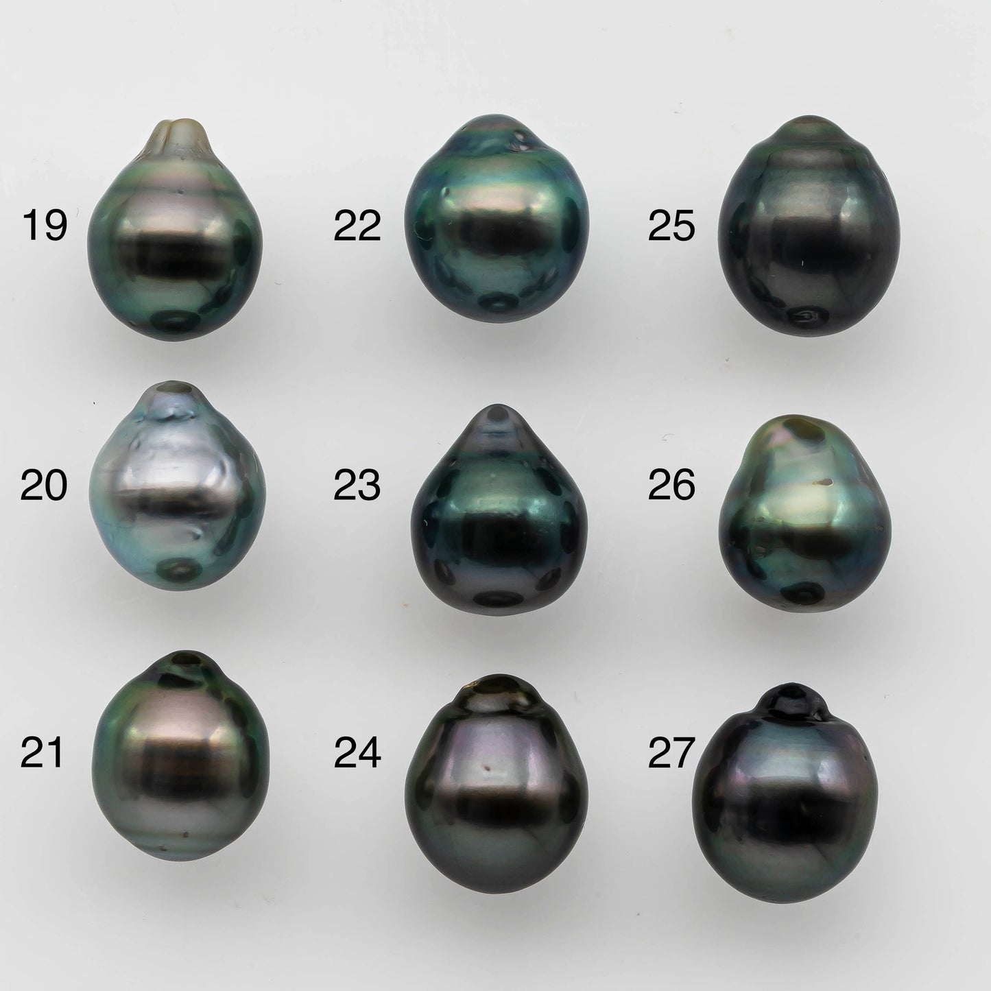 10-11mm Tahitian Pearl Drop Undrilled Loose Single Piece in High Luster and Natural Color with Minor Blemishes, SKU # 1486TH