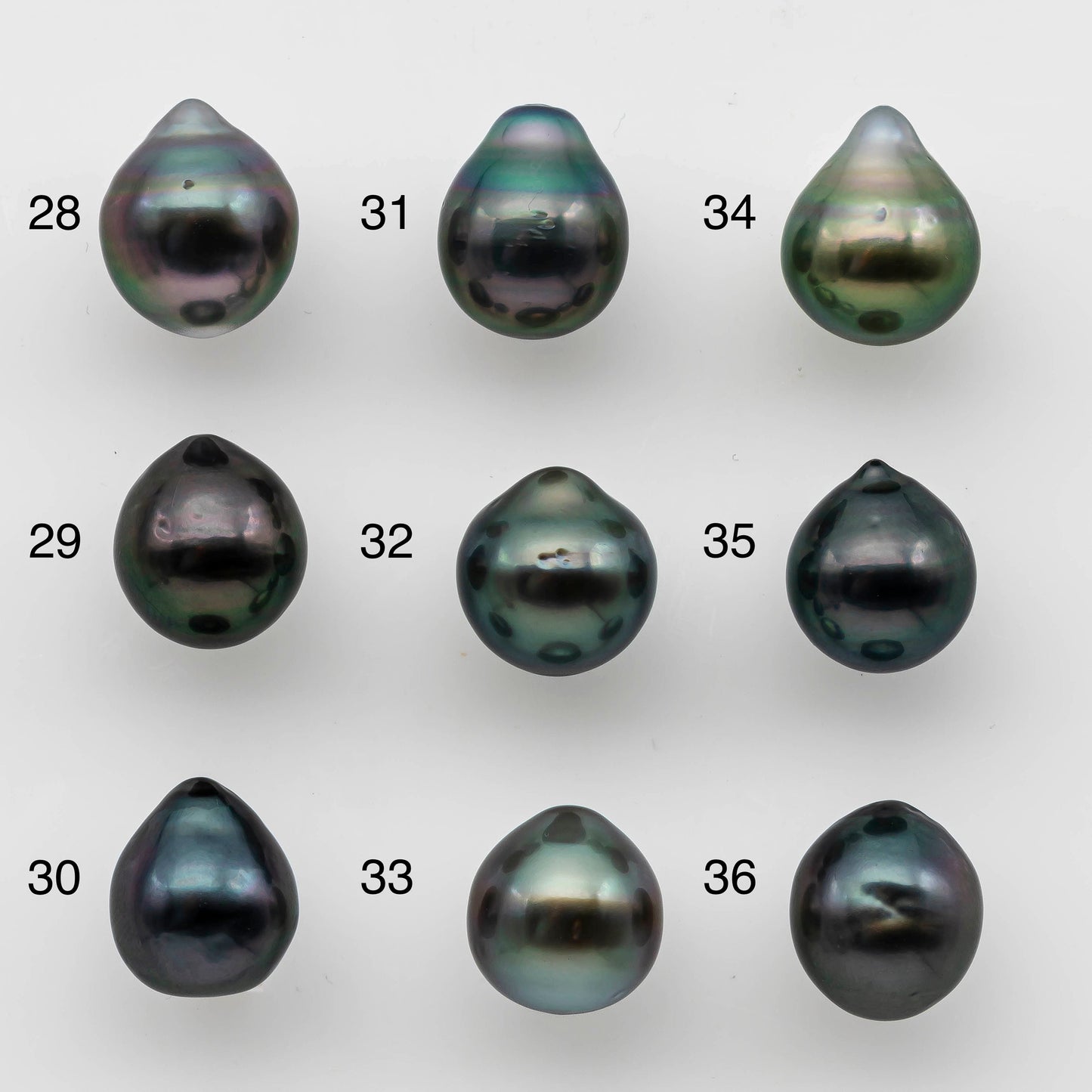 10-11mm Colorful Tahitian Pearl Single Piece Drop in Natural Color and High Luster with Minor Blemishes, Loose Undrilled, SKU # 1484TH