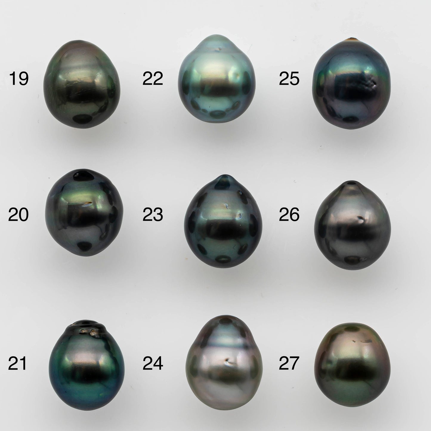 10-11mm Colorful Tahitian Pearl Single Piece Drop in Natural Color and High Luster with Minor Blemishes, Loose Undrilled, SKU # 1484TH