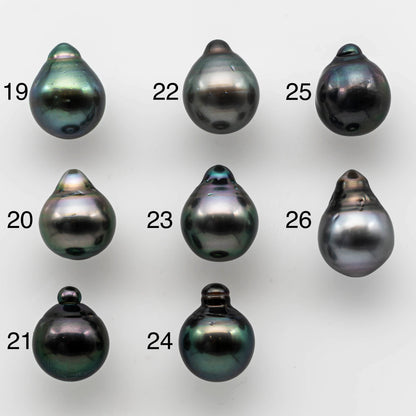11-12mm Drop Tahitian Pearl Loose Single Piece Undrilled in High Luster and Natural Color with Minor Blemishes, SKU # 1498TH