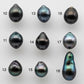 8-9mm Tahitian Pearl Teardrop Loose Undrilled Single Piece with Beautiful Luster in Natural Color and Minor Blemish, SKU # 1469TH