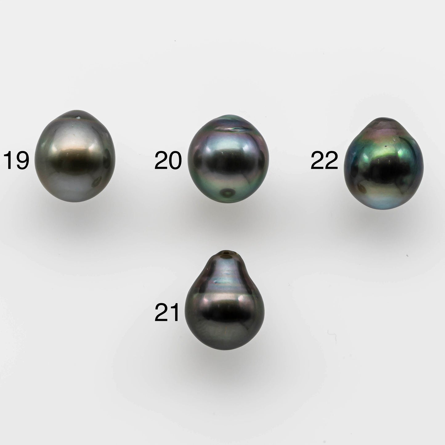 11-12mm Gorgeous Tahitian Pearl Undrilled Drops in Single Piece Loose High Luster and Natural Color, SKU # 1503TH