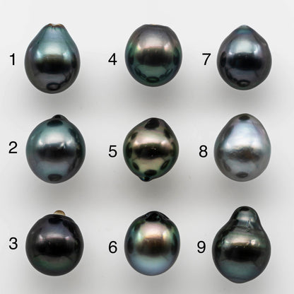 12-13mm Awesome Tahitian Pearl Drop in Natural Color and High Luster, Single Piece Undrilled, SKU # 1507TH