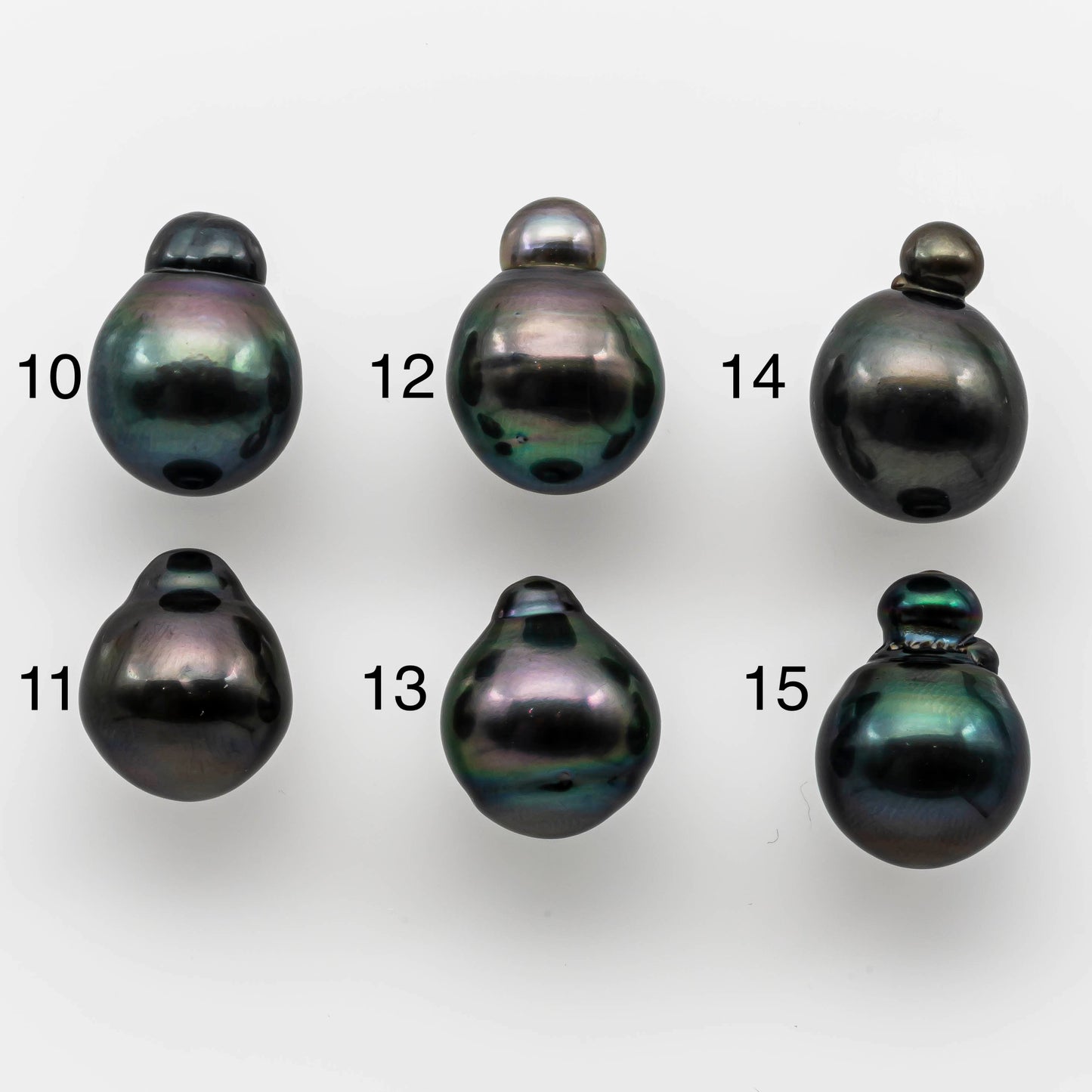 12-13mm Lovely Tahitian Pearl Teardrop with High Luster and Natural Color in Single Piece Undrilled Loose, SKU # 1508TH