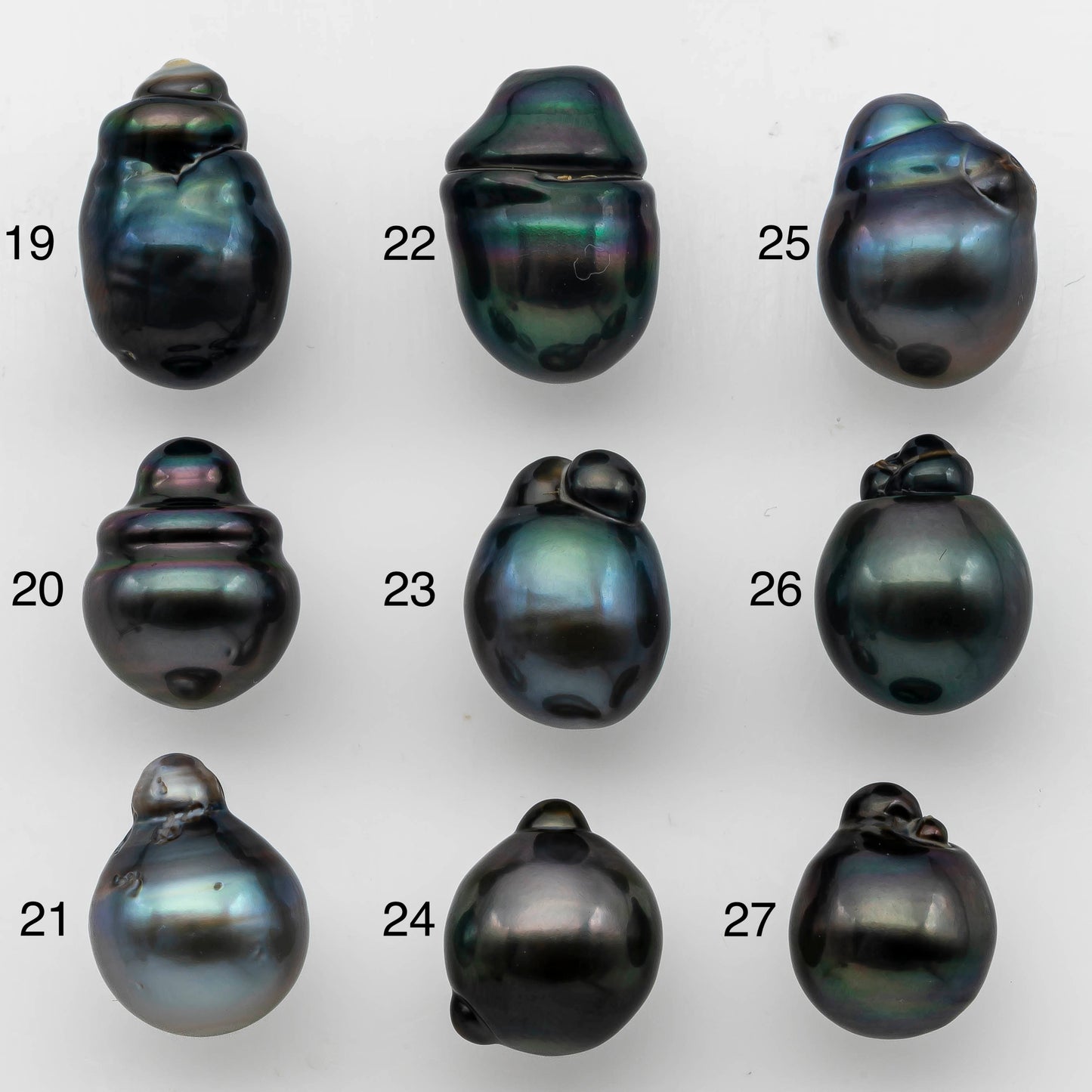 10-11mm Baroque Tahitian Pearl Drops Undrilled Loose Single Piece in High Luster and Natural Color with Blemishes, SKU # 1490TH
