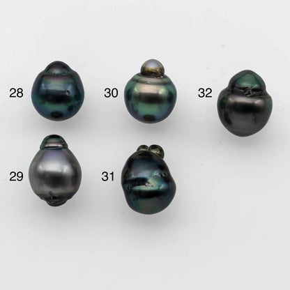 10-11mm Baroque Tahitian Pearl Drops Undrilled Loose Single Piece in High Luster and Natural Color with Blemishes, SKU # 1490TH