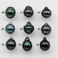 10-11mm Tahitian Pearl Baroque Teardrop Shape in Undrilled Loose Single Piece High Luster and Natural Color with Blemishes, SKU # 1489TH