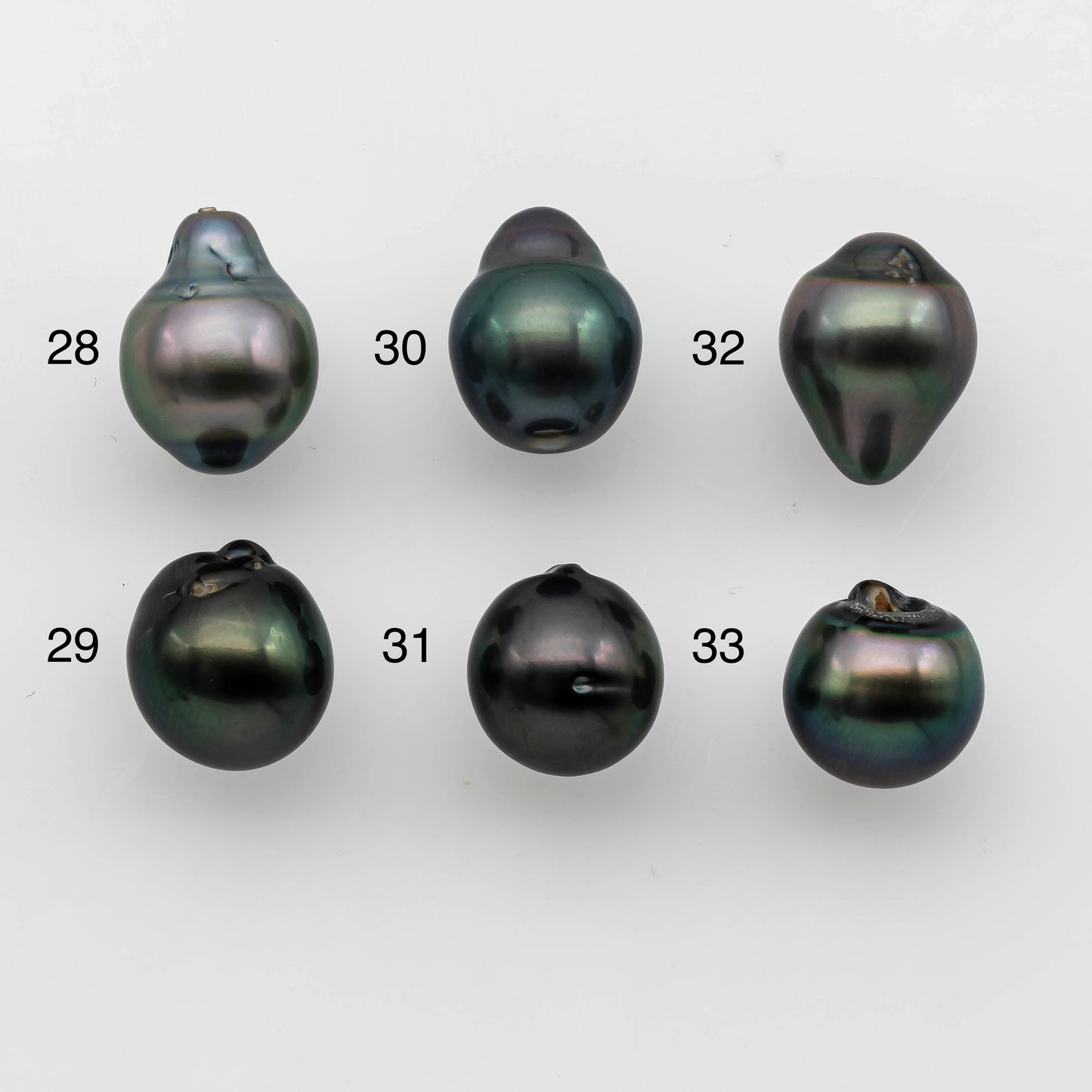 10-11mm Undrilled Tahitian Pearl Drop Shape Single Piece Loose in Natural Color and High Luster, SKU # 1487TH