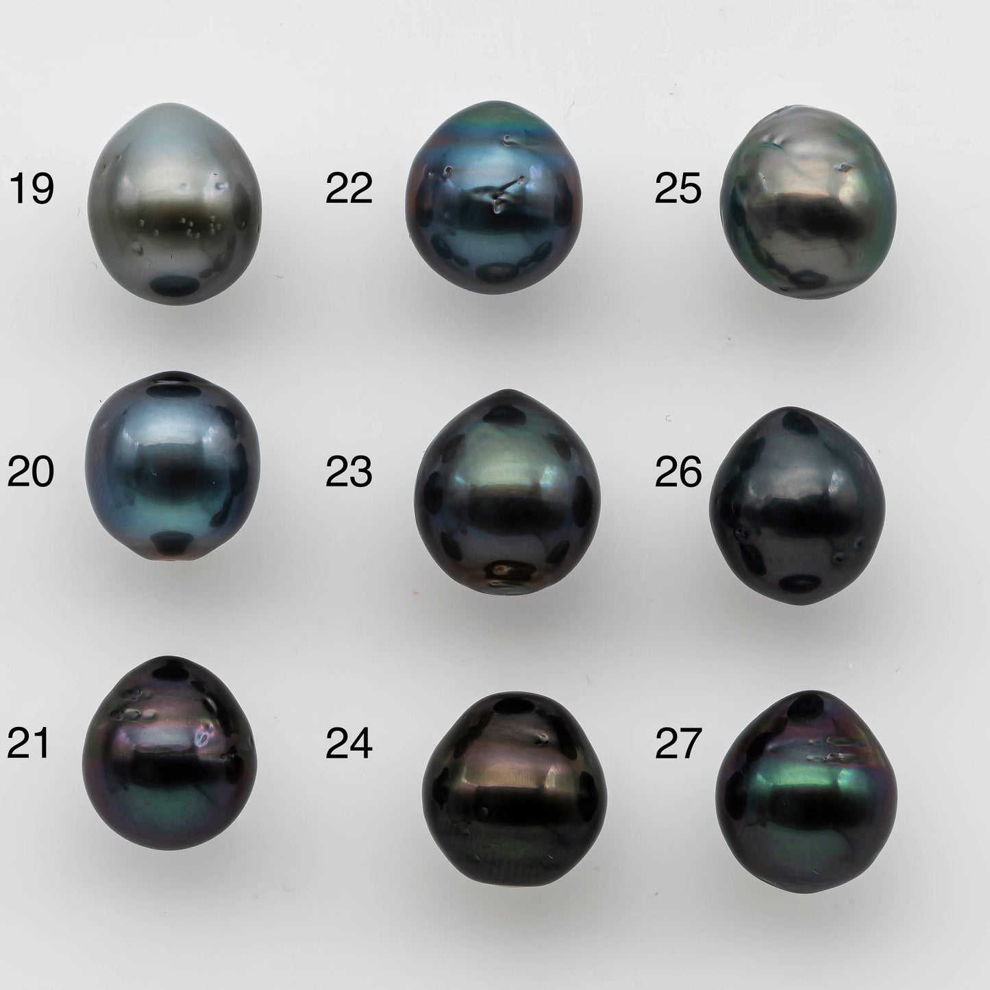 10-11mm Undrilled Drop Tahitian Pearl in High Luster and Natural Color with Minor Blemishes, Loose Single Piece, SKU # 1485TH