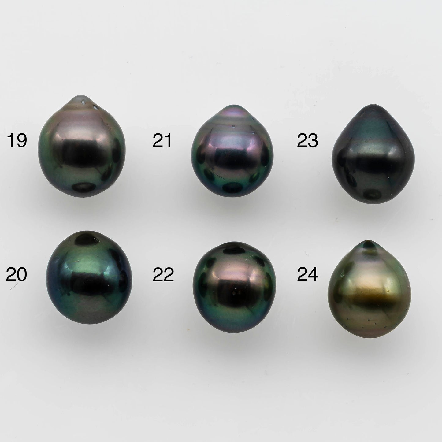 10-11mm High Quality Tahitian Pearl Drop in Natural Color and Very Nice Luster, Single Piece Loose Undrilled, SKU # 1481TH