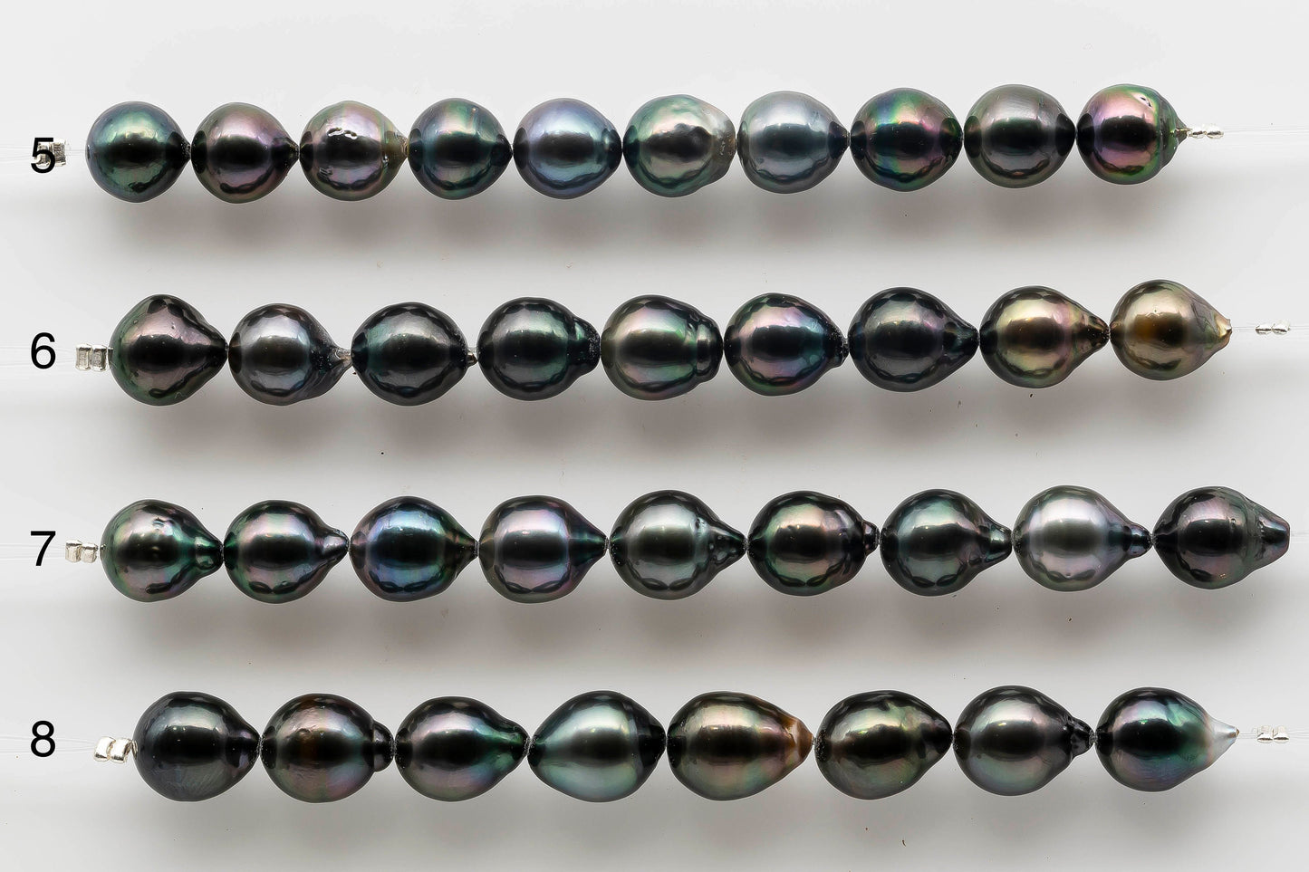 9-10mm Gorgeous Tahitian Pearl Near Round with High Luster and Natural Color for Jewelry Making, SKU # 1542TH