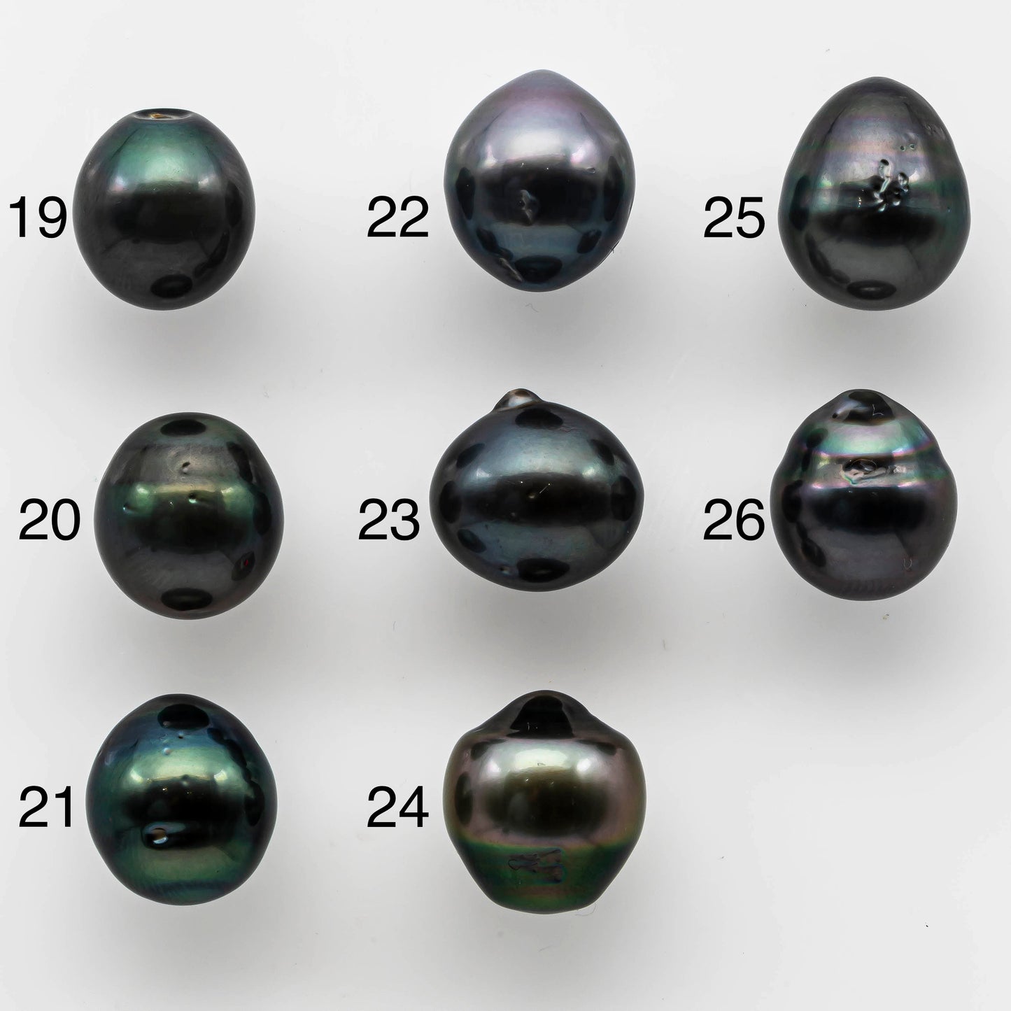 11-12mm Tahitian Pearl Loose Single Piece Teardrop Undrilled in High Luster and Natural Color with Blemishes, SKU # 1495TH