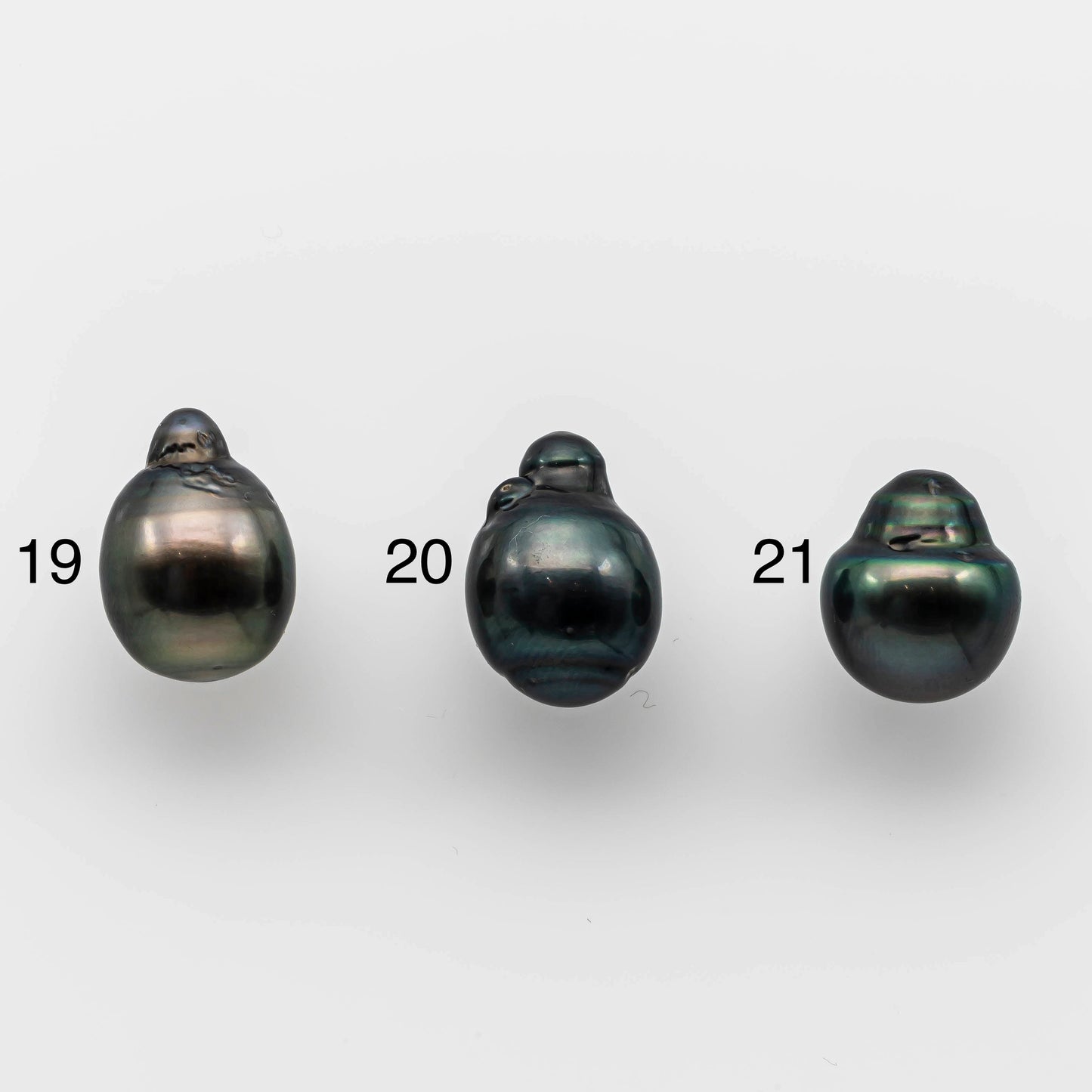 11-12mm Baroque Tahitian Pearl Single Loose Piece Undrilled Teardrop Shape in High Luster and Natural Color, SKU # 1496TH