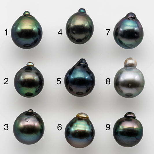 12-13mm Lovely Tahitian Pearl Teardrop with High Luster and Natural Color in Single Piece Undrilled Loose, SKU # 1508TH