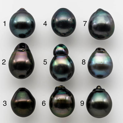 13-14mm Exquisite Tahitian Pearl Drops in Loose Undrilled Single Piece High Luster and Natural Color, SKU # 1513TH