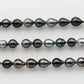 8-9mm Drop Tahitian Pearl Multi Color and High Luster in Short Strand for Jewelry Making, SKU # 1529TH