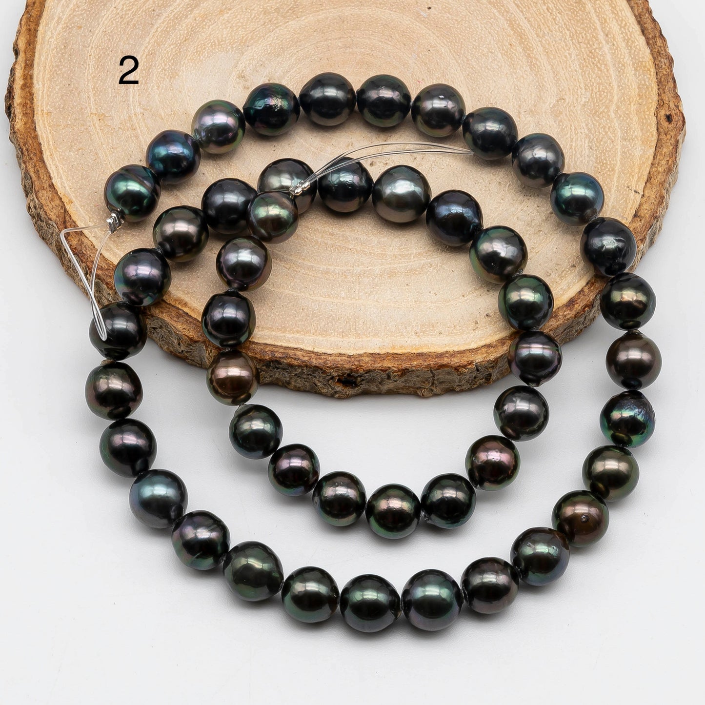 8-9mm Round Tahitian Pearl Strand - 1531TH