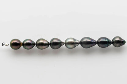 9-10mm Gorgeous Tahitian Pearl Near Round with High Luster and Natural Color for Jewelry Making, SKU # 1542TH