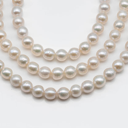 8-8.5mm Freshwater Pearl Bead Near Round Shape in White Color for Jewelry Making, SKU # 1610ED