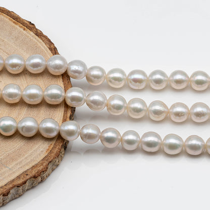 8-8.5mm Freshwater Pearl Bead Near Round Shape in White Color for Jewelry Making, SKU # 1610ED