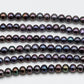 6-8mm Peacock Purple Freshwater Pearl Beads Round Shape with High Luster for Jewelry Making, SKU # 1623FW
