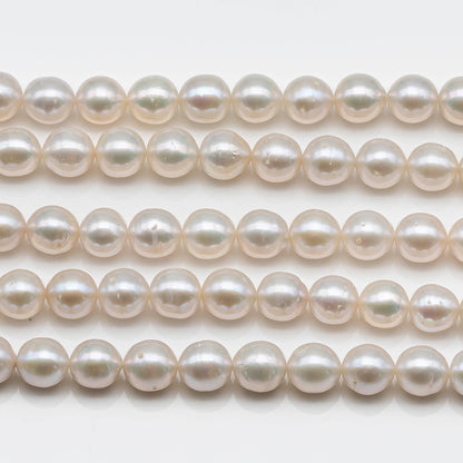8-8.5mm Freshwater Pearl Bead Near Round Shape in White Color for Jewelry Making, SKU # 1610ED