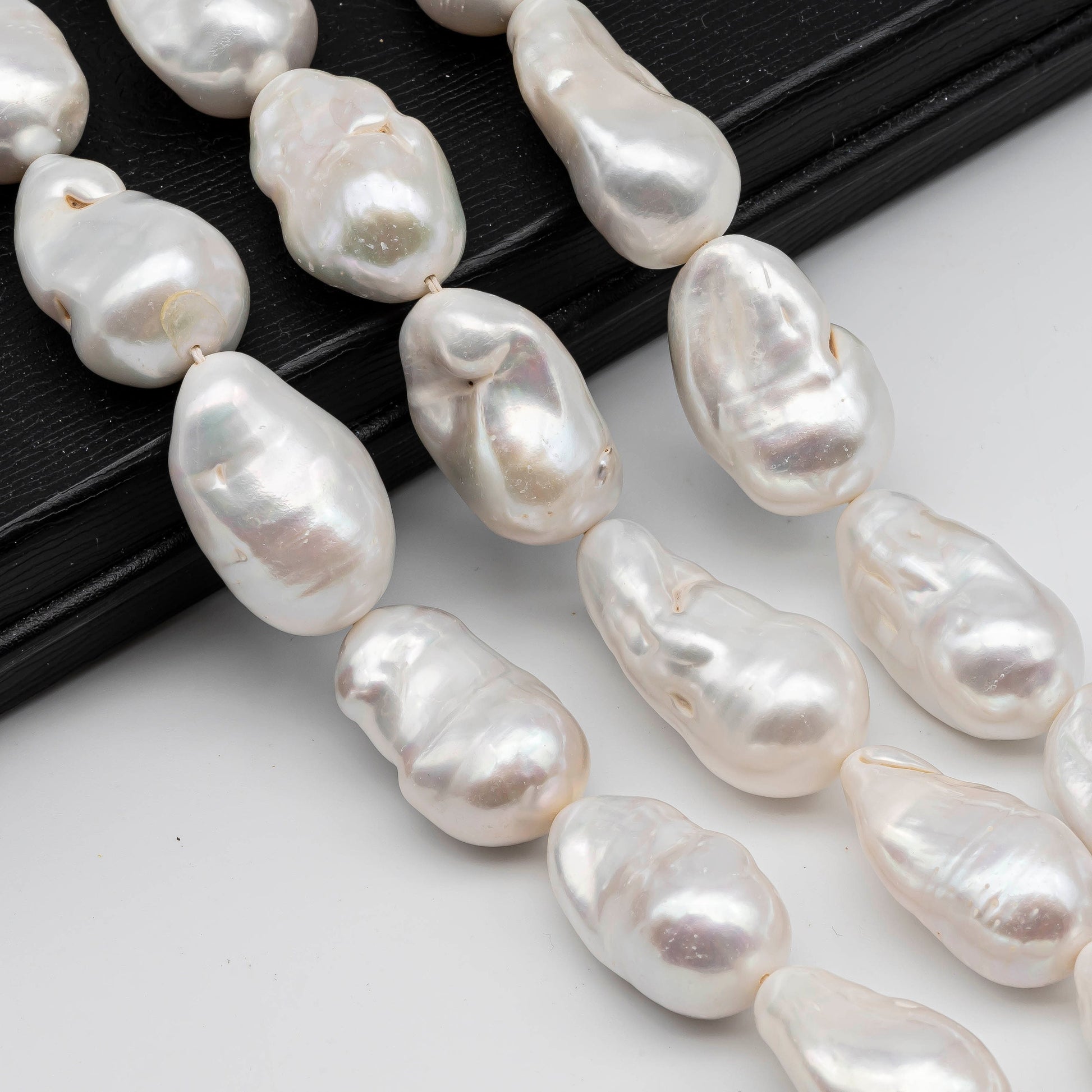 baroque pearl closeup shot from the top