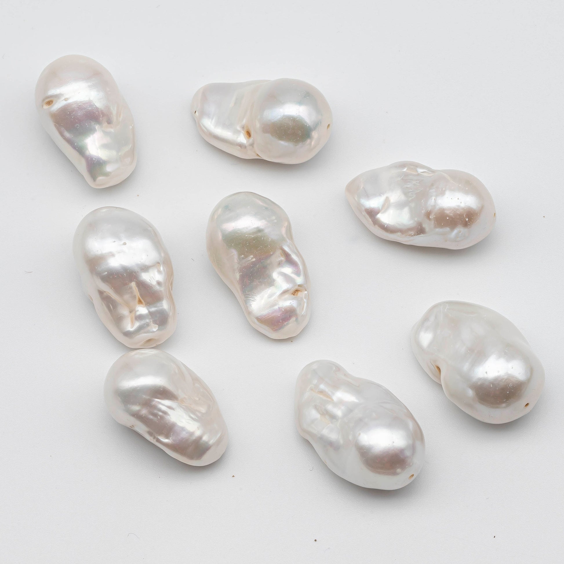 large size freshwater baroque pearl different side