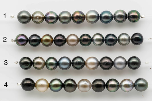 Choose 4 inch strand of Tahitian Pearl teardrop from 1st strand to the 4th.