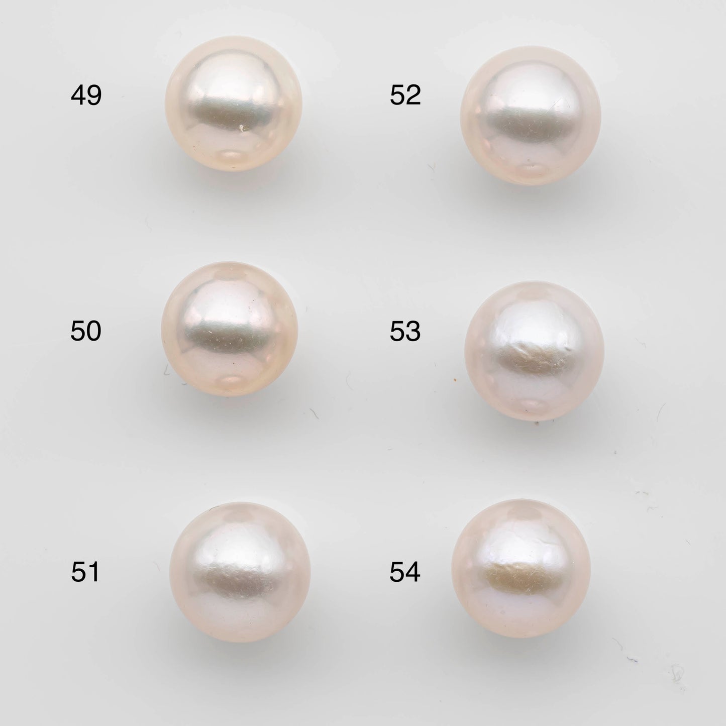 11-2mm White Edison Pearl White Round Single Loose Undrilled