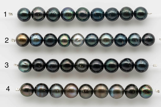 Tahitian Pearl in 4 inch strand round shape.